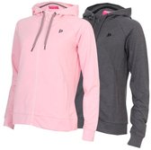 2-Pack Donnay - Stretch Vest met capuchon (Jale) - Sportvest - Dames - Pink/Charcoal (1346) - maat XXL