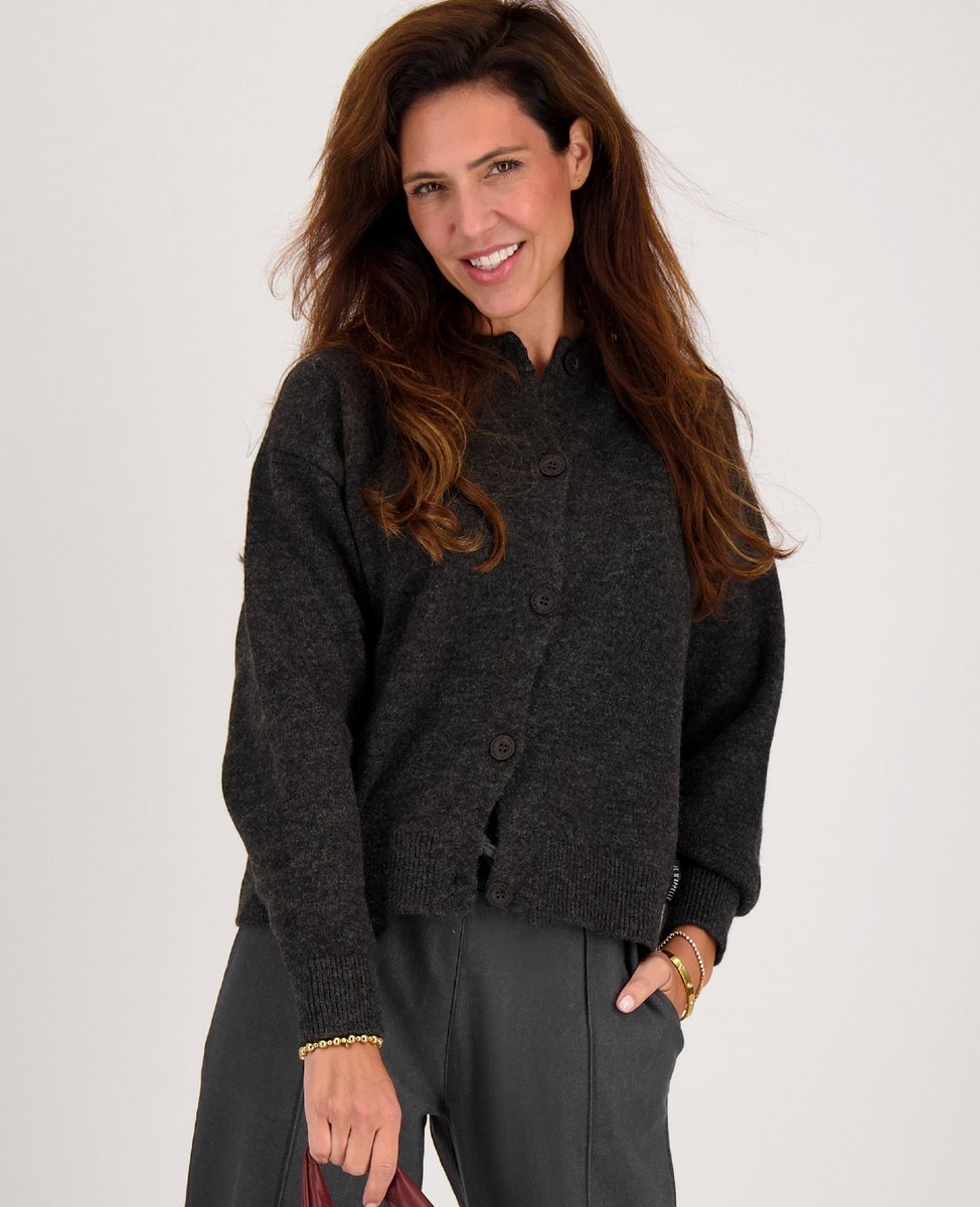 Je m'appelle Dames Vest - Grijs - Maat M/L