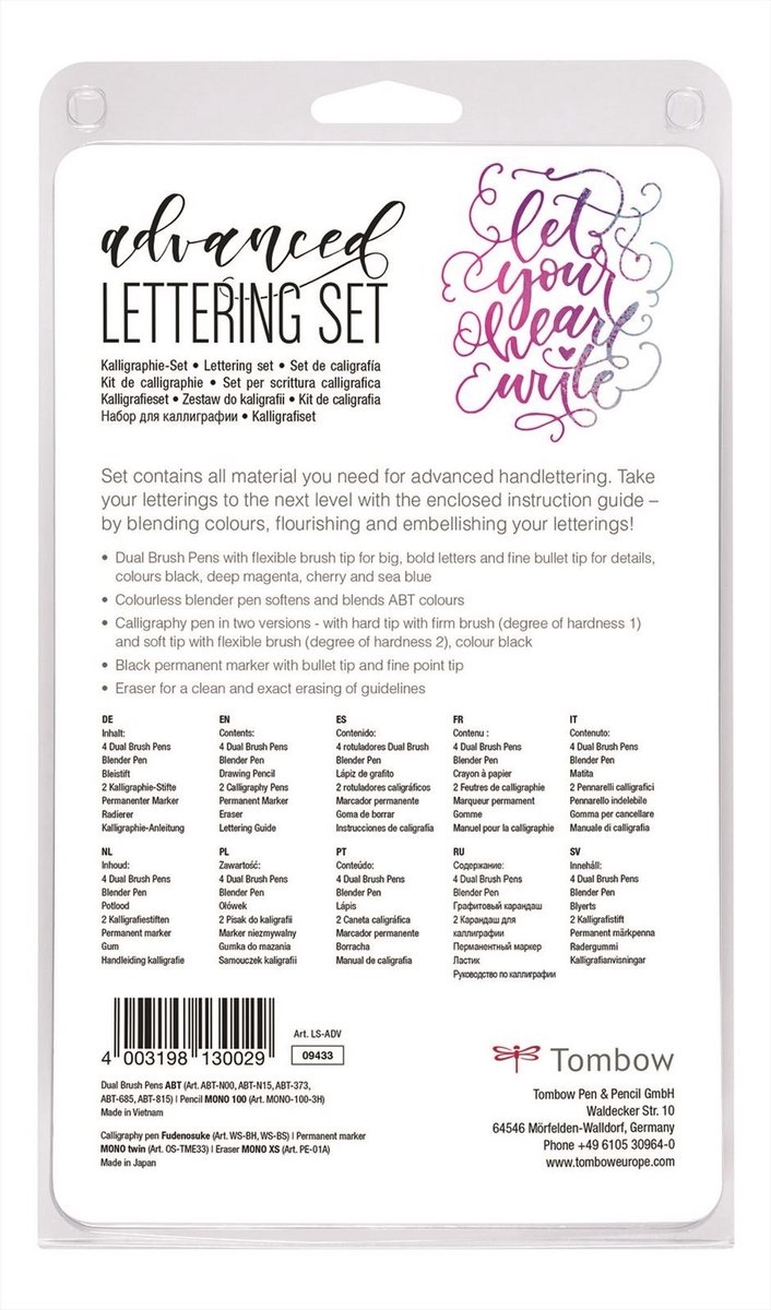 Tombow Handlettering set - Advanced — afbeelding 4