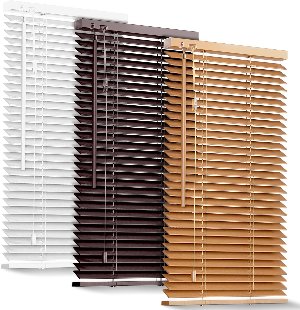 Sol Royal FSC gecertificeerd houten jaloezieÃ«n SolDecor JH3 rolgordijnen in eikenhout 50x130 cm - Milieuvriendelijk geproduceerd