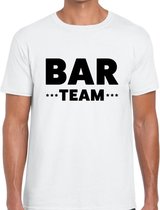 Bar team / personeel tekst t-shirt wit heren S