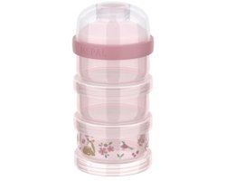 Tour à lait en poudre Mepal Mio, 3 pièces - 360 ml - Fermeture hermétique avec bouchon verseur - Stockage et dosage multifonctionnels - Garden des fées