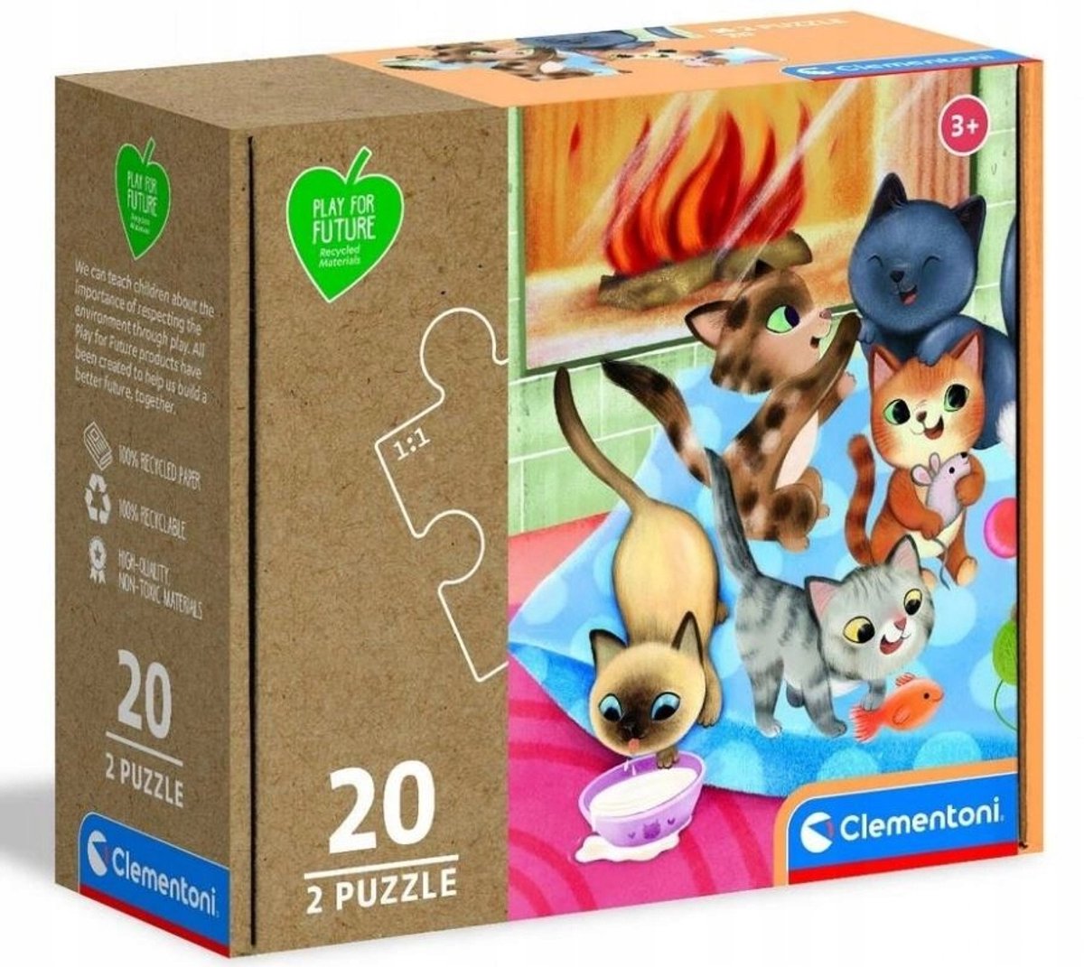 Clementoni Play for Future Pupile 24784 Puzzel (2x20 stuks)
