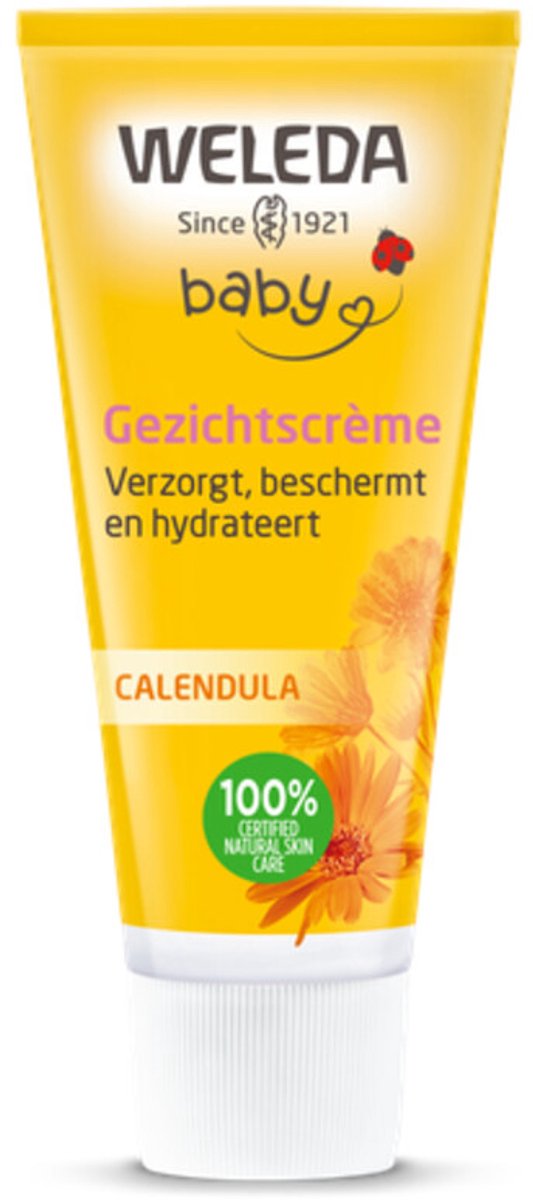 1 x WELEDA - Gezichtscrème - Baby & Kind Calendula - 50 ml - Babyhuid Verzorging - Gezichtscrème - Calendula Crème - Baby Crème - Gevoelige Huid