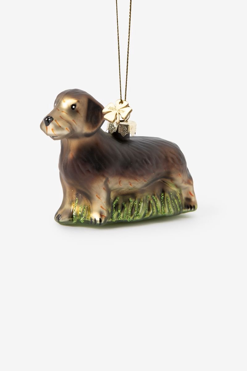 Sissy-Boy - Kerst ornament teckel Kerst ornament teckel, Sissy-Boy, in stijlvol design met kerstthema.