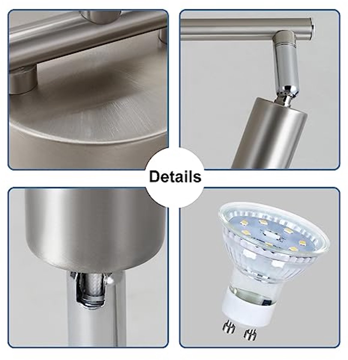 LED Plafondspot Draaibaar 3 Vlammen - Moderne GU10 Spotlight Lamp voor Woonkamer en Slaapkamer