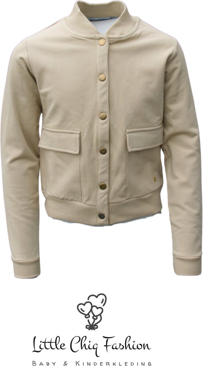 Funkle Girls Jack Taupe – Gouden Details – Exclusieve Outerwear