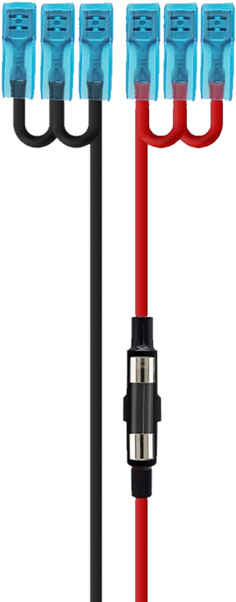 Image of Aansluitkabel voor USB en 12V-stopcontacten - Drievoudig - 2x1mm² - 60cm - Geschikt voo3 IB/OB3