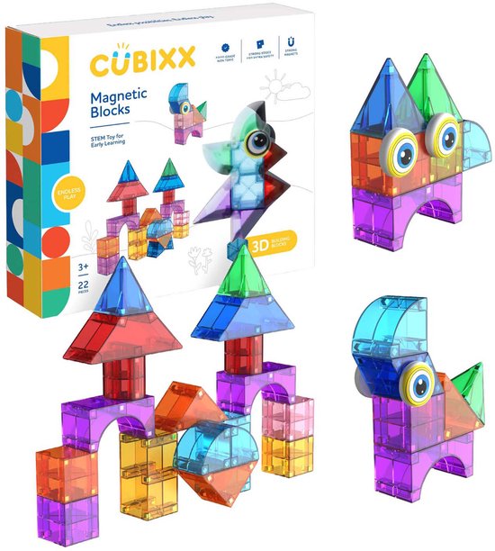 Cubixx Magnetische Bouwspeelgoed - 22dlg.
