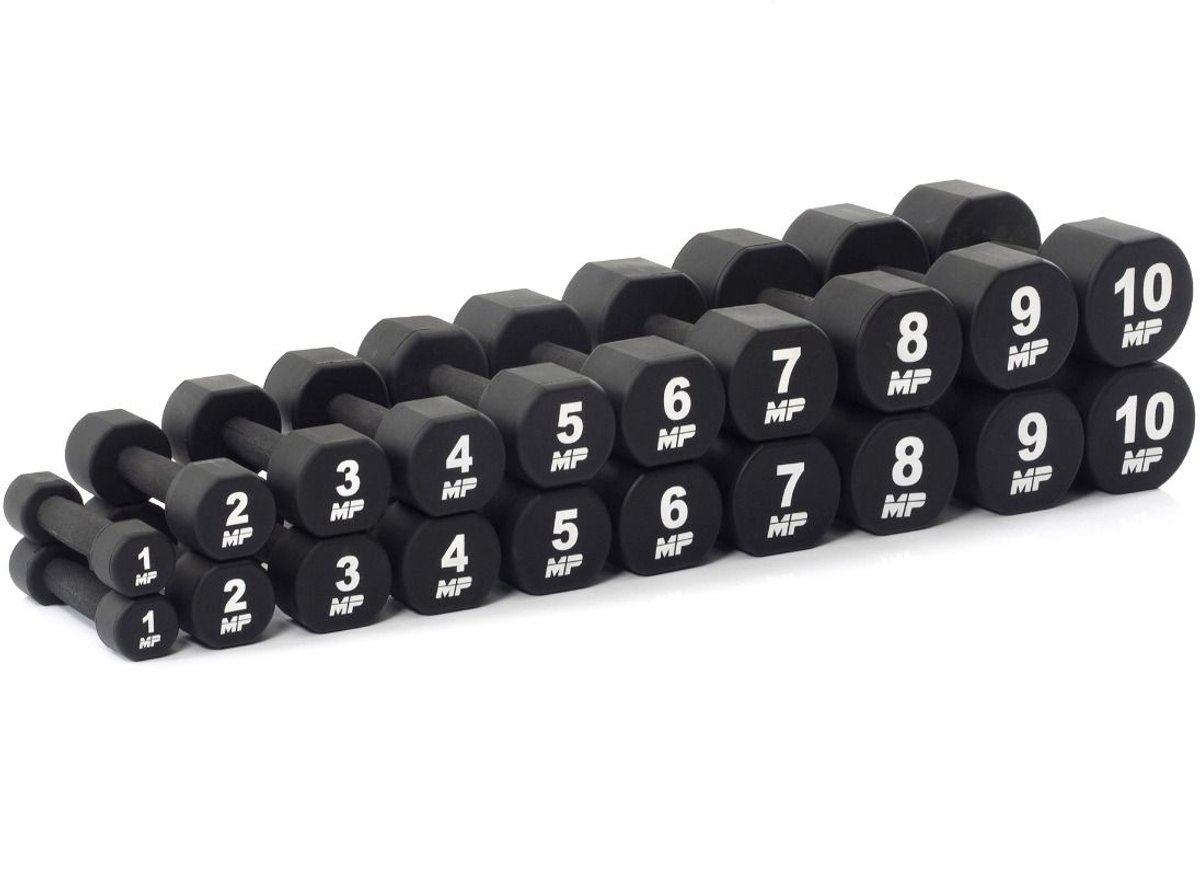 Muscle Power PU Dumbbell Set - 2 x 1 t/m 10 kg