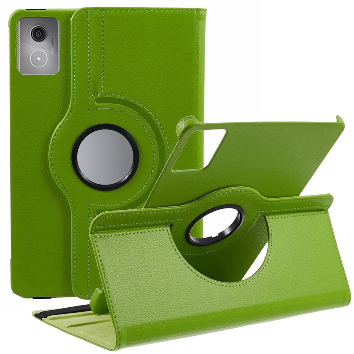 Coverup Tablethoes geschikt voor Lenovo Idea Tab 11 Hoesje - 360° Rotating Book Case - Groen