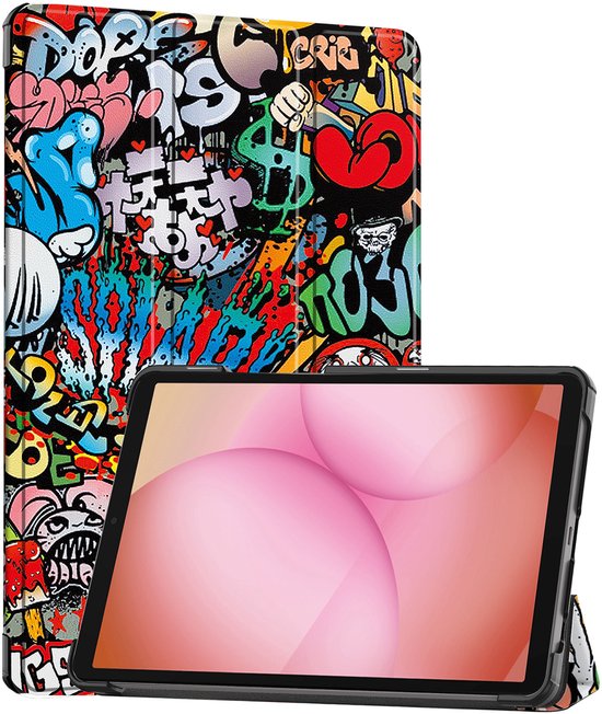 Étui adapté à la Samsung Galaxy Tab A11 - Étui rigide de type livre - Graffity