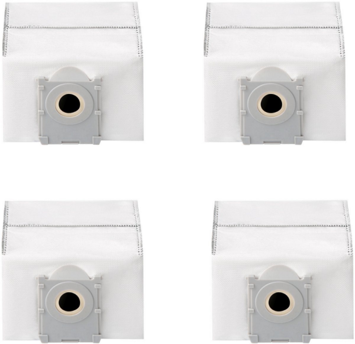 4 x stofzuigerzakken, Geschikt voor Ecovacs T50/X8/T80/X9(17.6x 11.7cm)