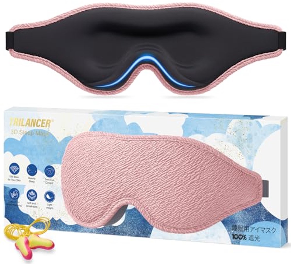 Innovatief Slaapmasker met 99.99% Lichtdicht Ontwerp – Perfect voor Ontspanning, Meditatie & Reizen