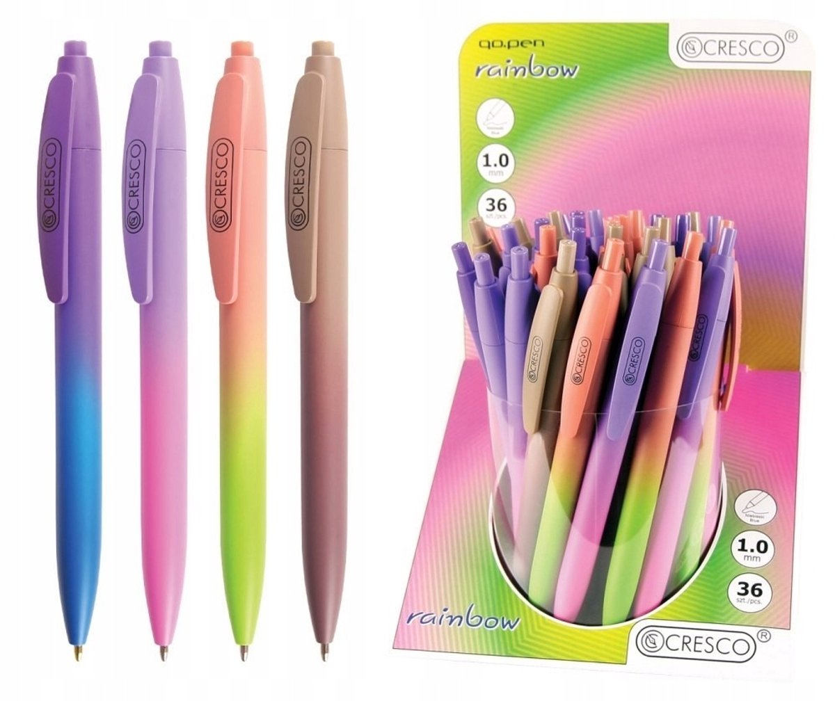 Cresco Rainbow Automatische Pen - Levendige Kleuren, Comfortabel Schrijven