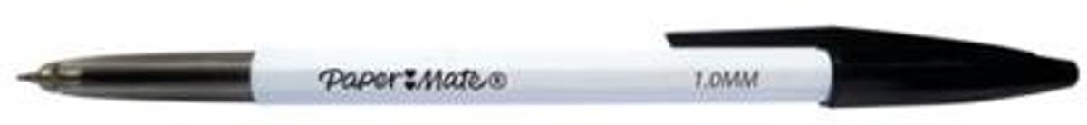 Paper Mate Tuck Zwarte Pen 1.0mm - Vloeiend Schrijven