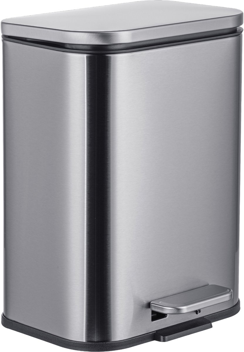 Badkamer prullenbak - 5 l - fingerprintproof - rvs