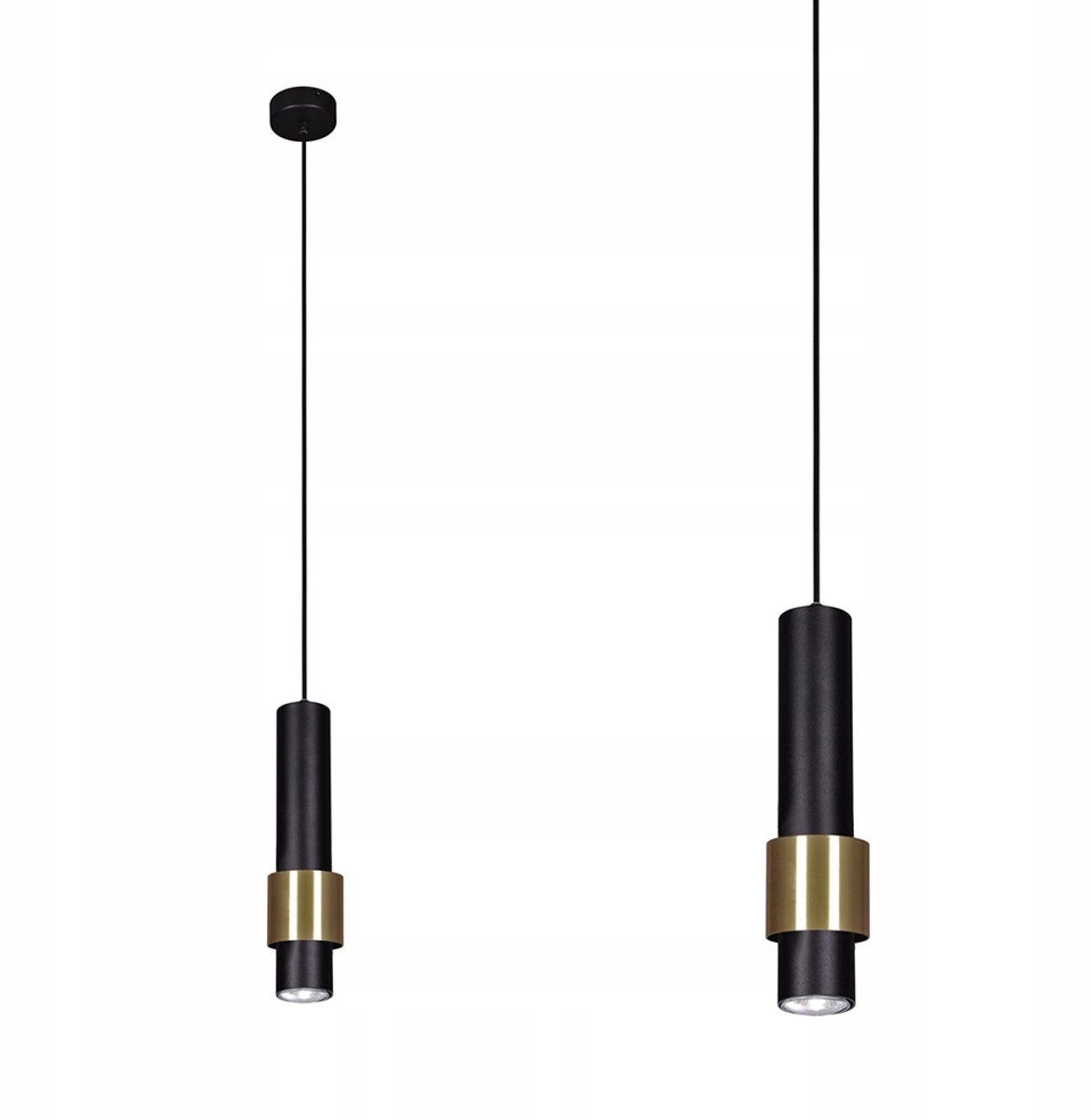 Kaja PERN Hanglamp Zwart Goud Metaal GU10 110cm