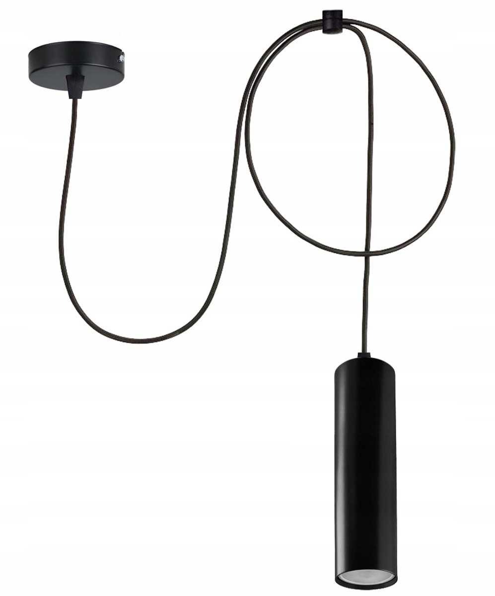 Hanglamp Spider Tuba 15cm GU10 Zwart Mat