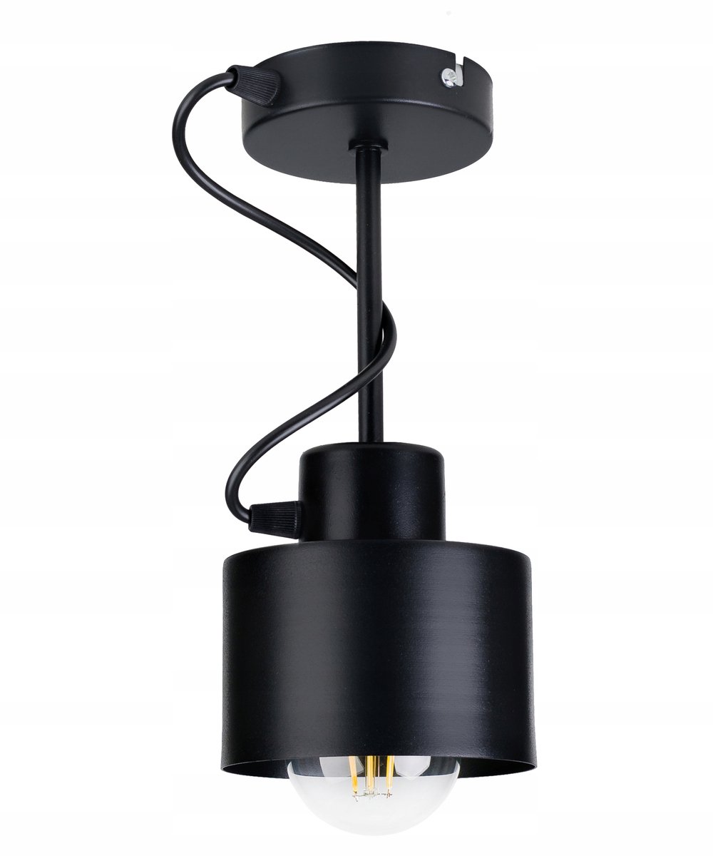 Zwarte Hanglamp Kubus Stijl E27 - Loft Design