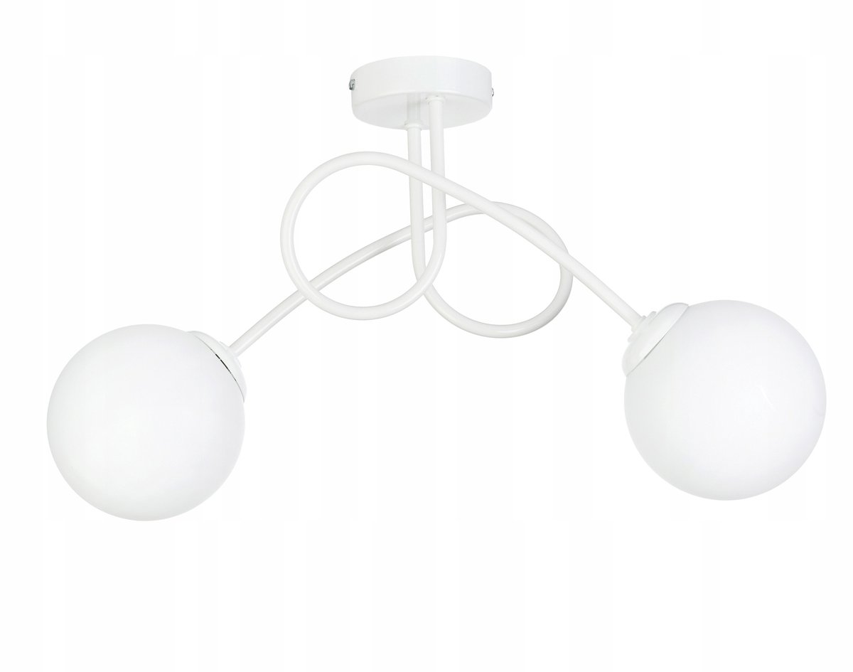 Loft Hanglamp met Glazen Bol - 2x E27 Fitting
