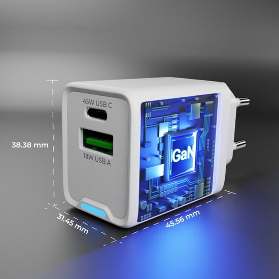 Chargeur rapide OneOne 45W avec 2 ports + câble USB C robuste de 1,0 m. Chargeur PD . Adaptateur de chargeur compatible avec Samsung Galaxy Z Fold, Z Fold 2, Z Fold 3, Z Fold 4, Z Fold 5, Z Fold 6, Z Fold Special, C55, Z Flip 6, Z Flip 7