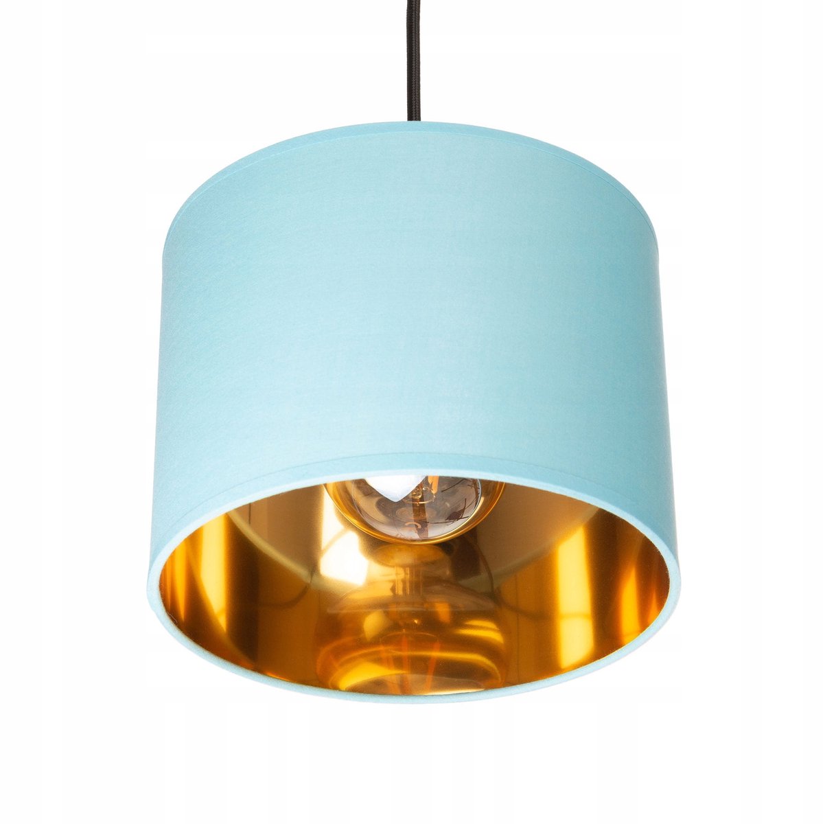 Oro Hanglamp met Blauwe Lampenkap - Stijlvol en Modern