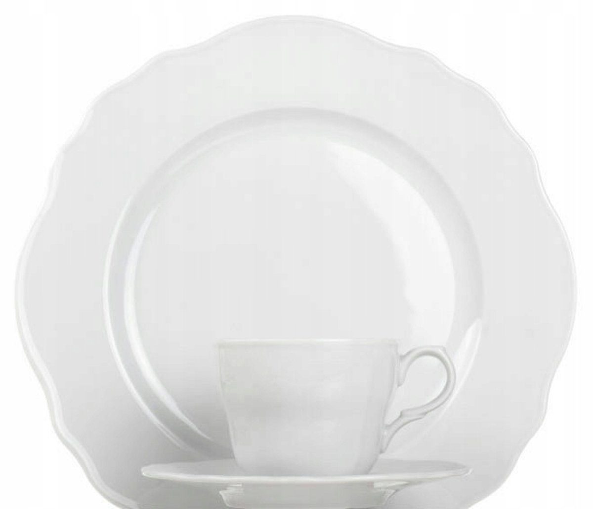 Porseleinen Dinerbord 28 cm Wit - Gloria Chodzież