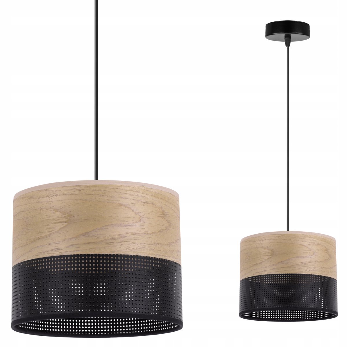 Hanglamp Loft Eikenfineer Goud 20cm