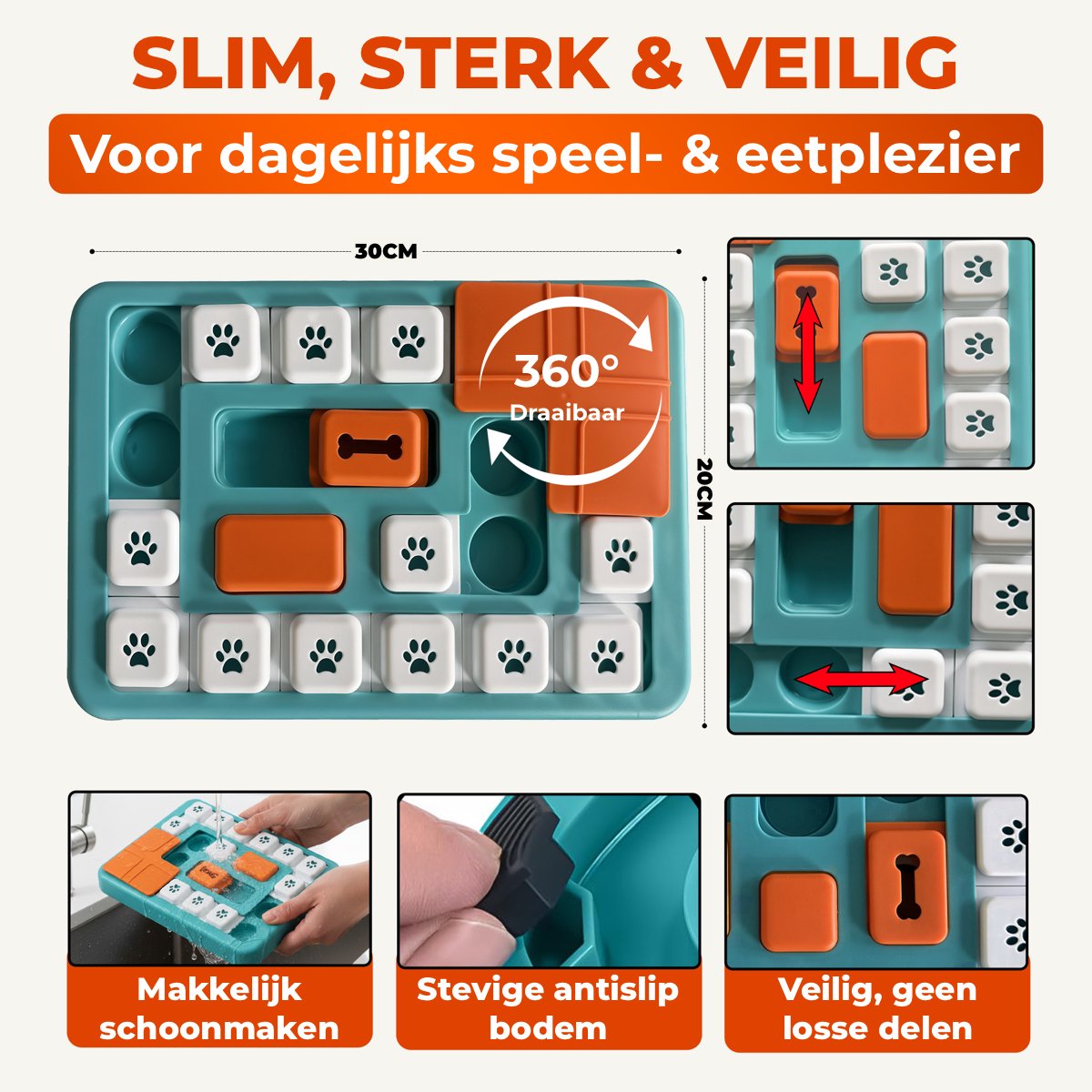 Vacht Vreugde Hondenpuzzel – Level 3 Intelligentie – 1 Stuk – Small thumbnail 5