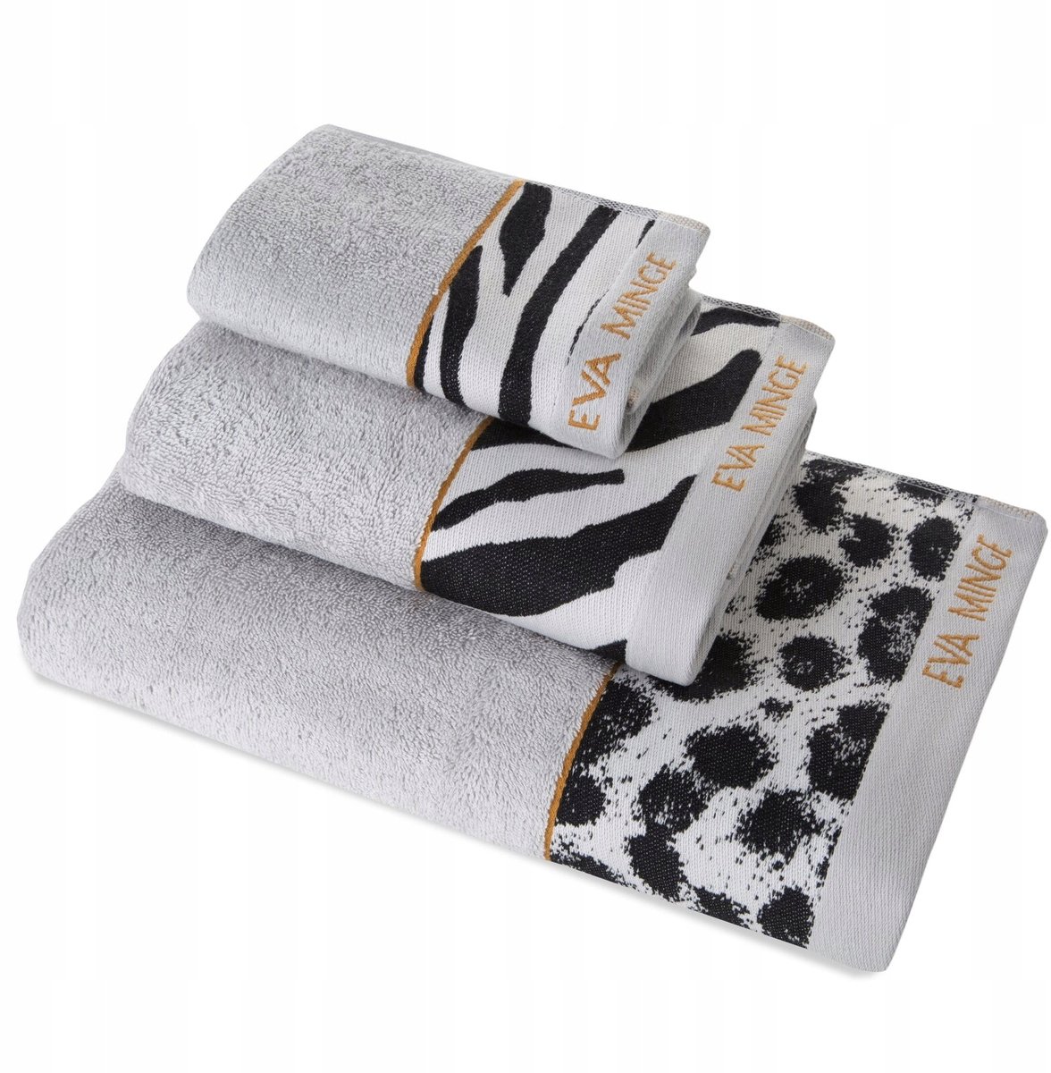 Luxe Zilveren Badhanddoek EVA 70x140 cm - 100% Katoen