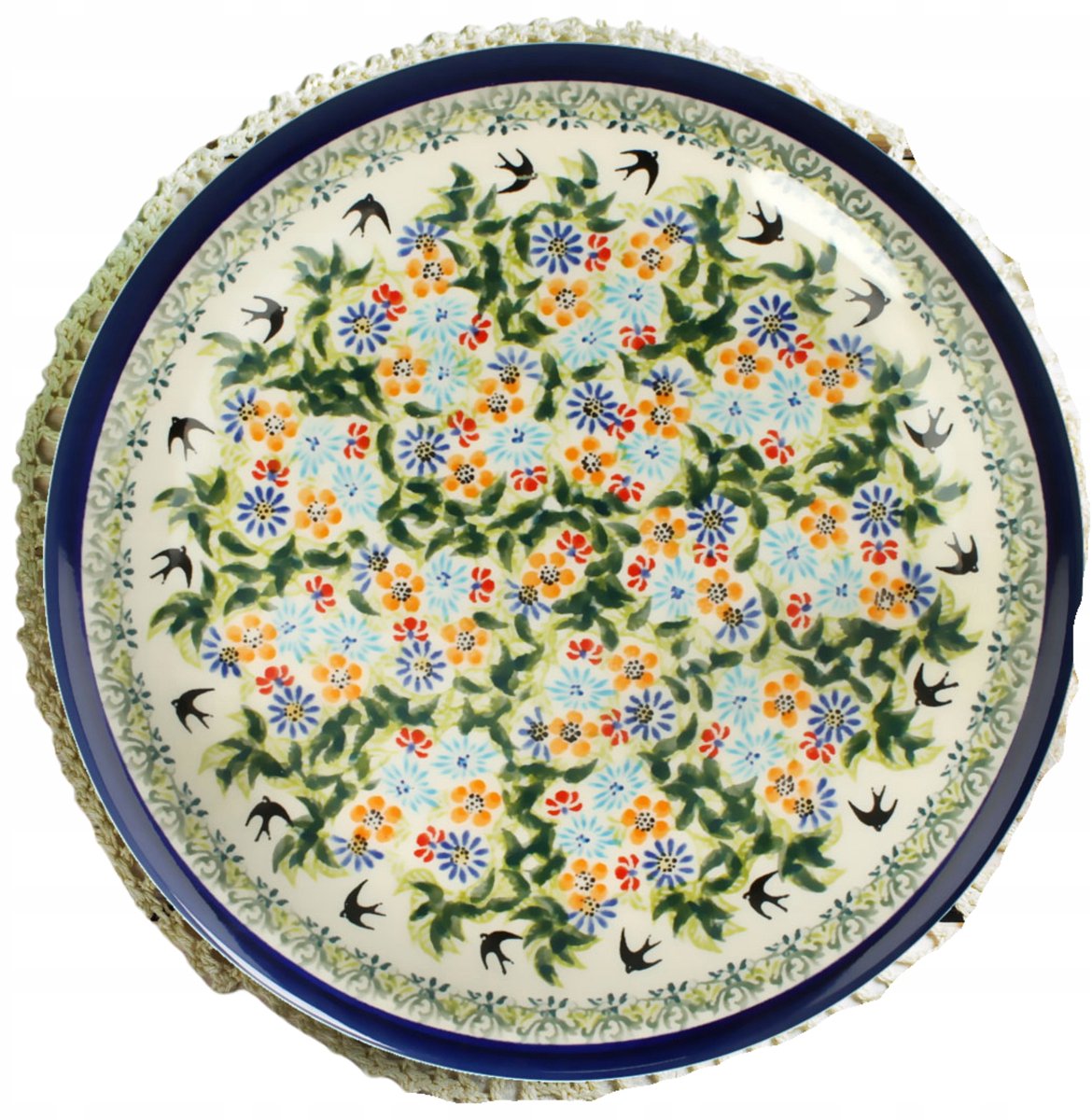 Bolesławiec Keramiek Dinerbord 27,2 cm - Handgemerkt Uniek Decor