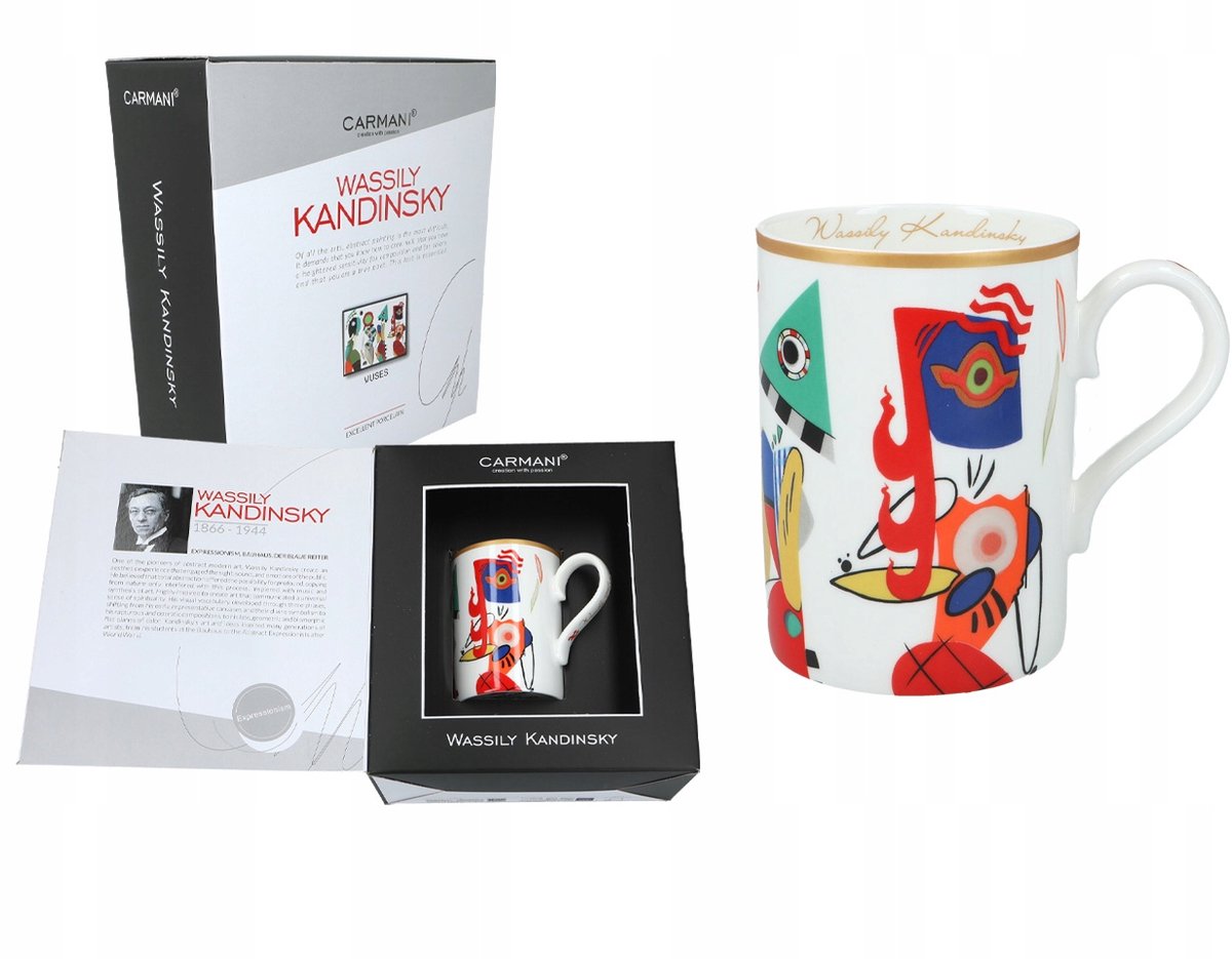 Premium Mok Wassily Kandinsky Muses - 370 ml porselein