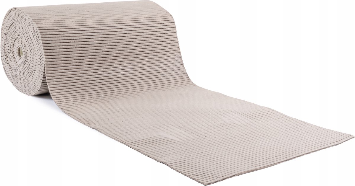 Antislip Badkamermat op Maat - Zacht PVC - Beige - 65cm Breed
