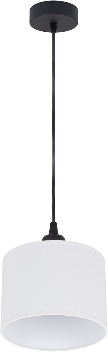 Hanglamp Loft Wit Stoffen Kap E27