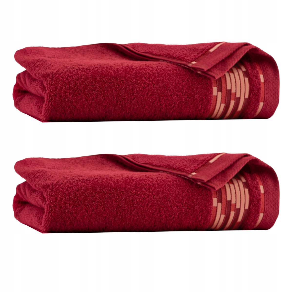 Zwoltex Egyptisch Katoenen Handdoekenset 50x90 & 70x140cm - Bordo