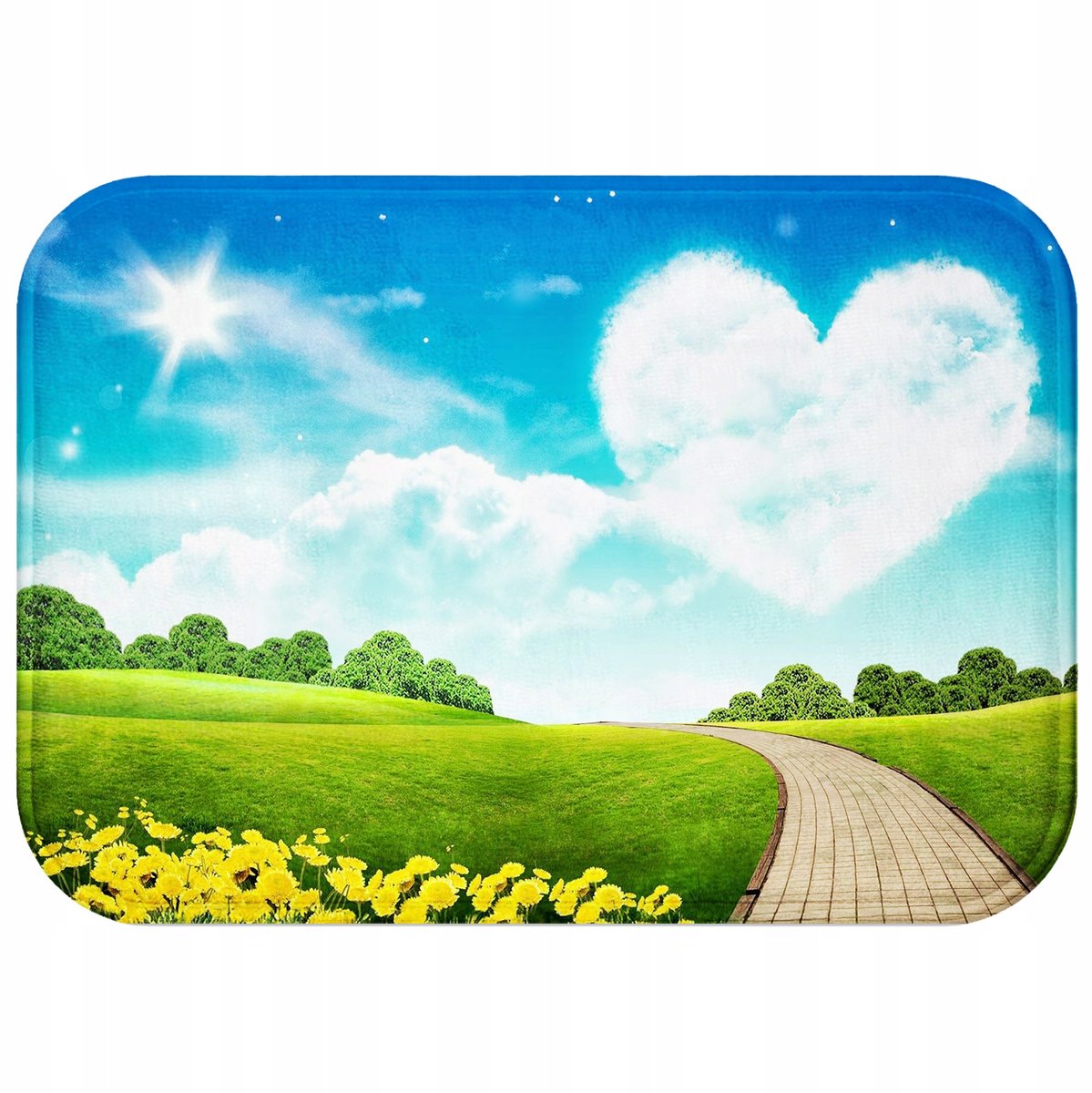 Antislip Badmat Hard Blauw 60x40cm - Zacht & Sneldrogend