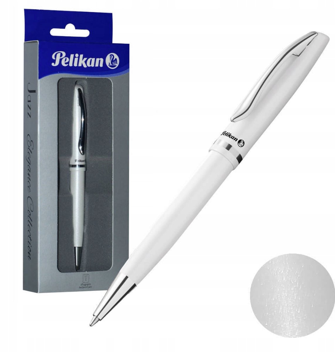 Pelikan Jazz Elegance Pen - Wit Parelmoer - Cadeauverpakking