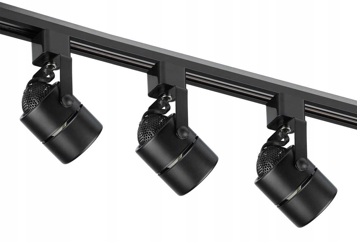Spot Verlichting Rail 3x GU10 LED 1m Zwart