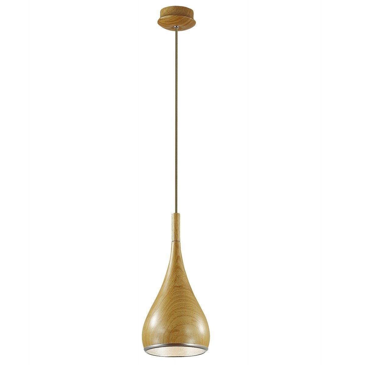 Gemma Hanglamp MA01986CQ-001 - Brons Metaal & Houtkleurig Glas
