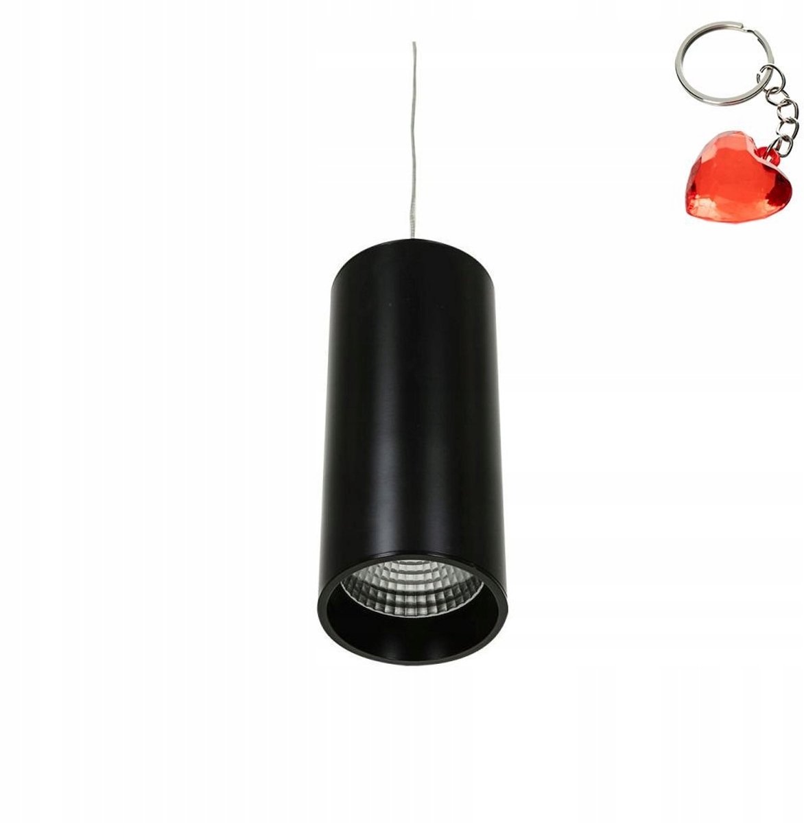 Zwarte LED Hanglamp Tuba 12W 3000K 820lm - Modern en Stijlvol