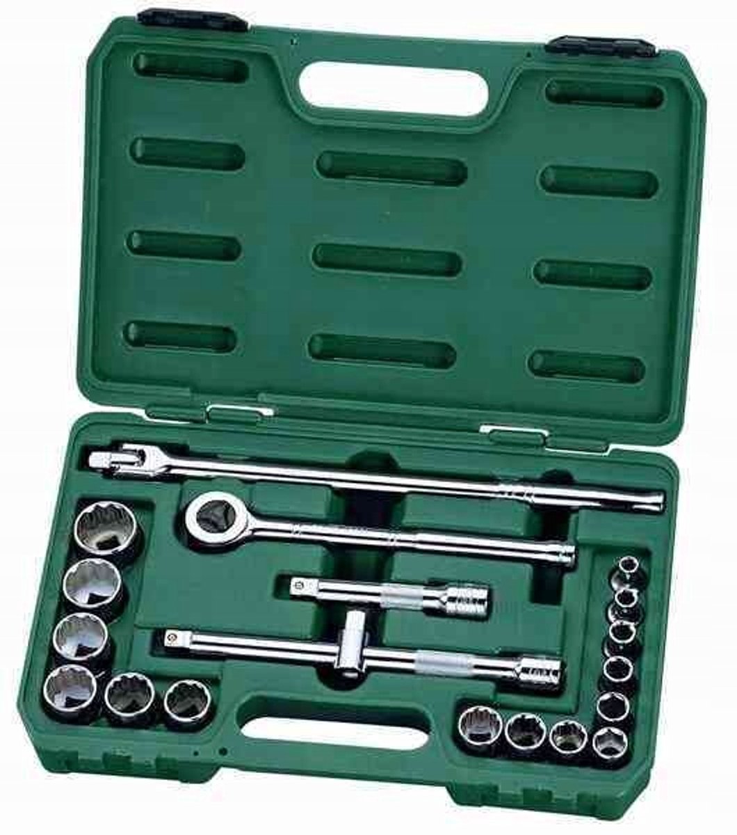SATA 20-delige Doppenset 1/2'' - Professioneel Gereedschap