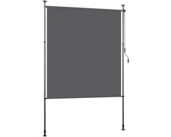 Rolgordijn voor buiten 200 x 270 cm Antraciet - Rolgordijn - Rolgordijnen - Zonwering - Zonweringen - UV-bestendig - Uittrekbaar en in hoogt