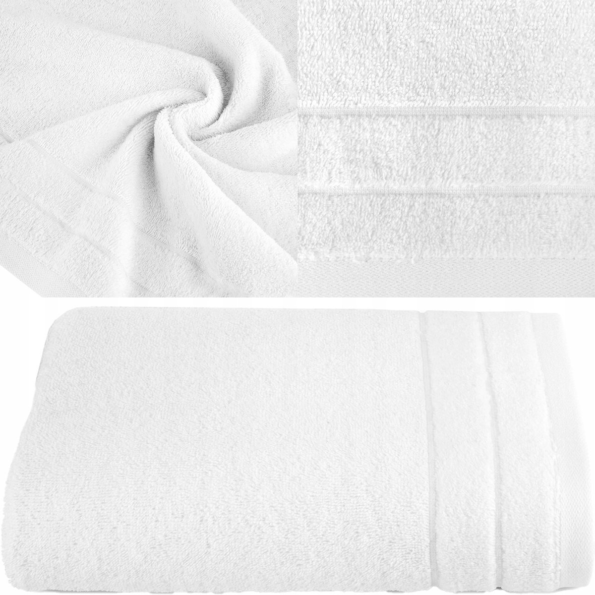 Luxe Katoenen Handdoek 50x90 Wit - Hoge Absorptie