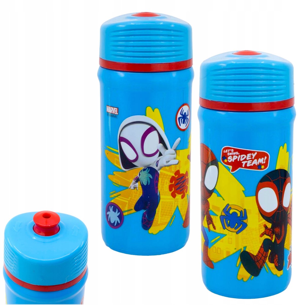 Grote Spidey & Friends Bidon Sportowy 390ml - Antikapkowy en BPA-vrij