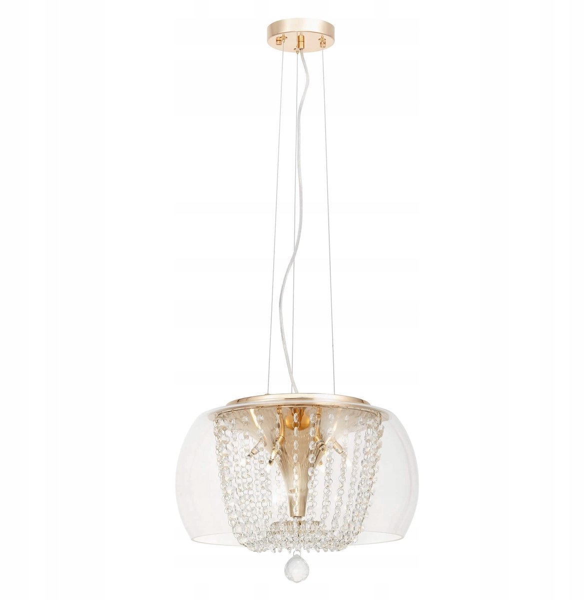 Lumina Deco Disposa Hanglamp Goud - 40cm - Kristal - G4