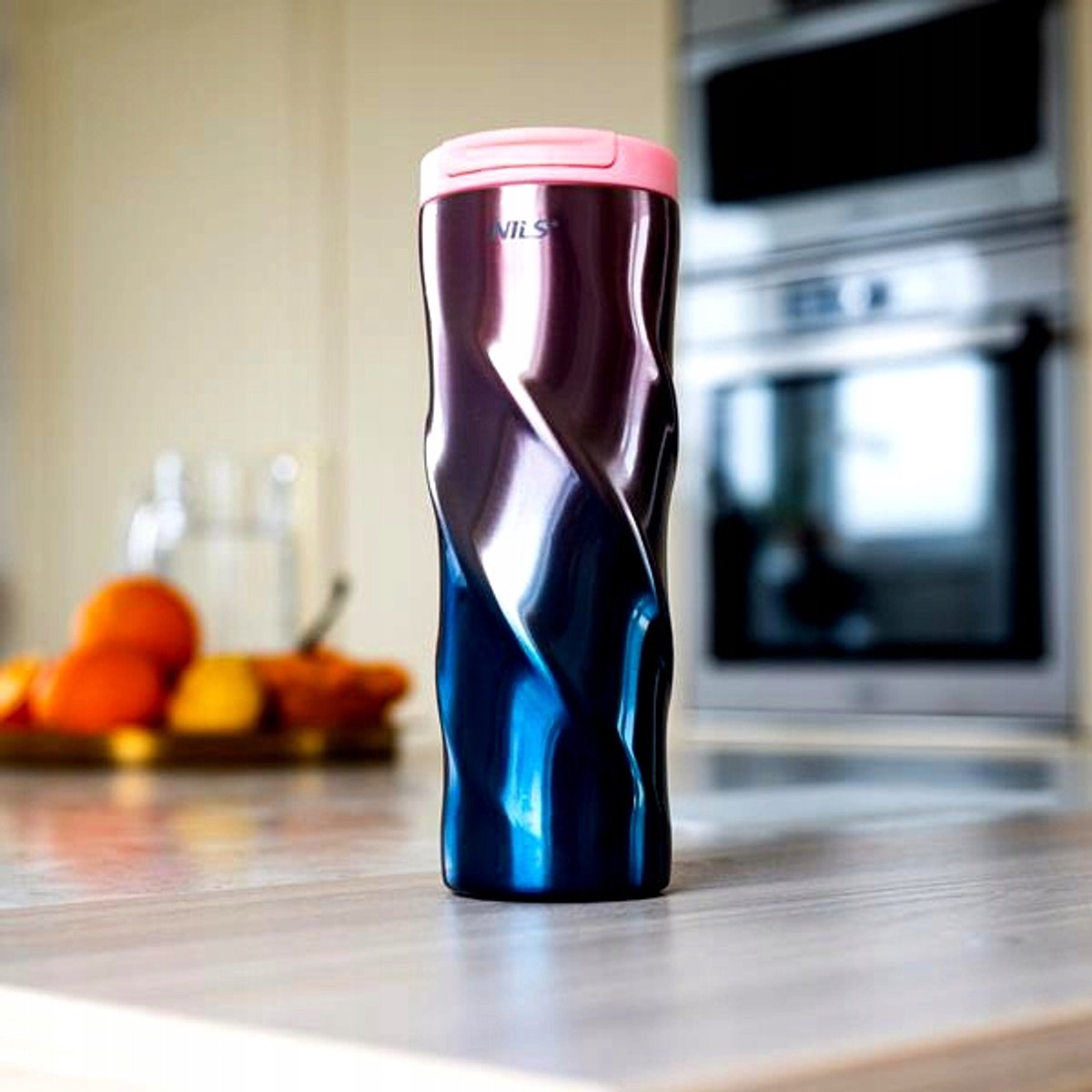 Nils Camp Thermosbeker Roze 500ml - Houdt Drankjes Warm/Koud