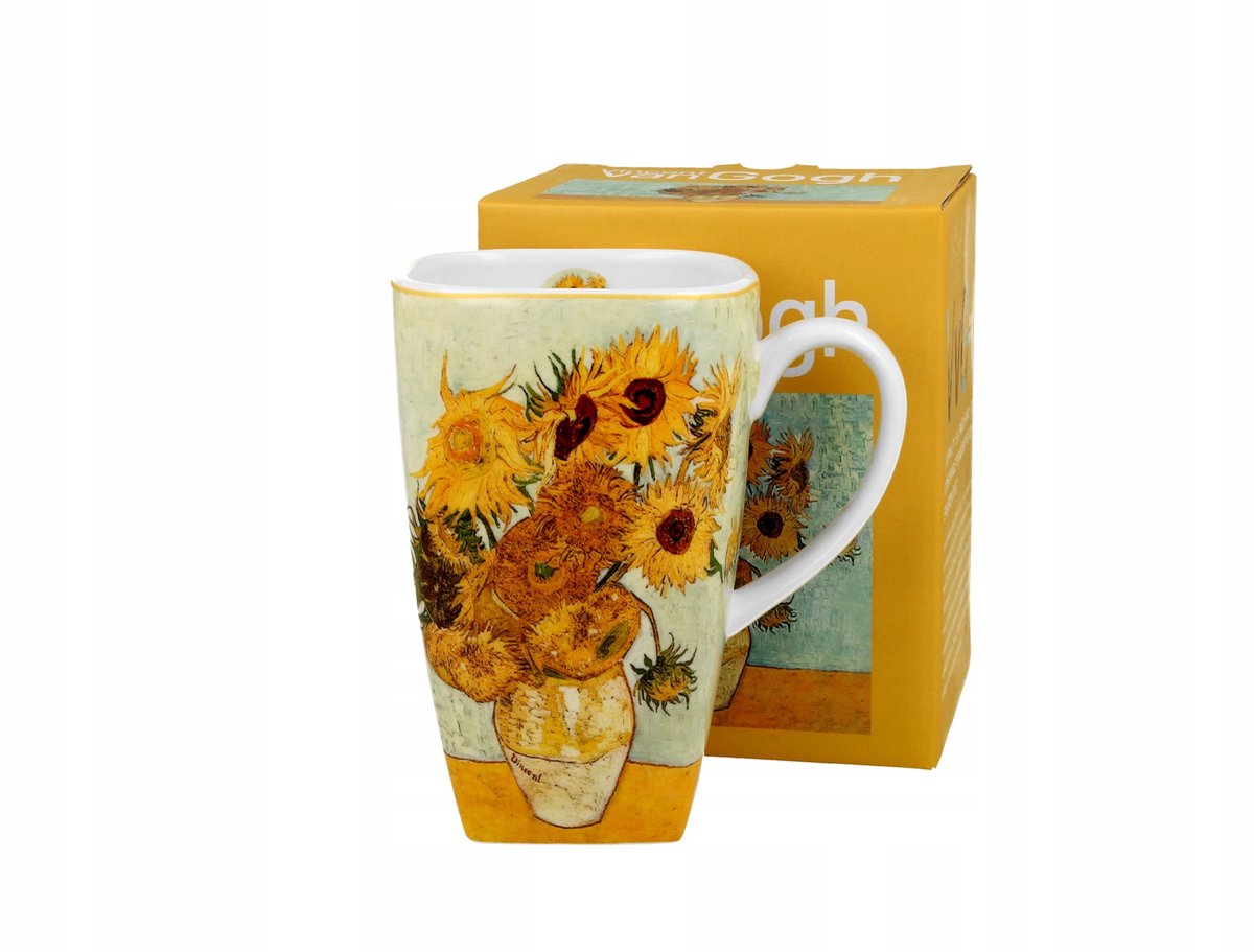 Van Gogh Zonnebloemen Mok 630ml - Porselein, Vaatwasserbestendig