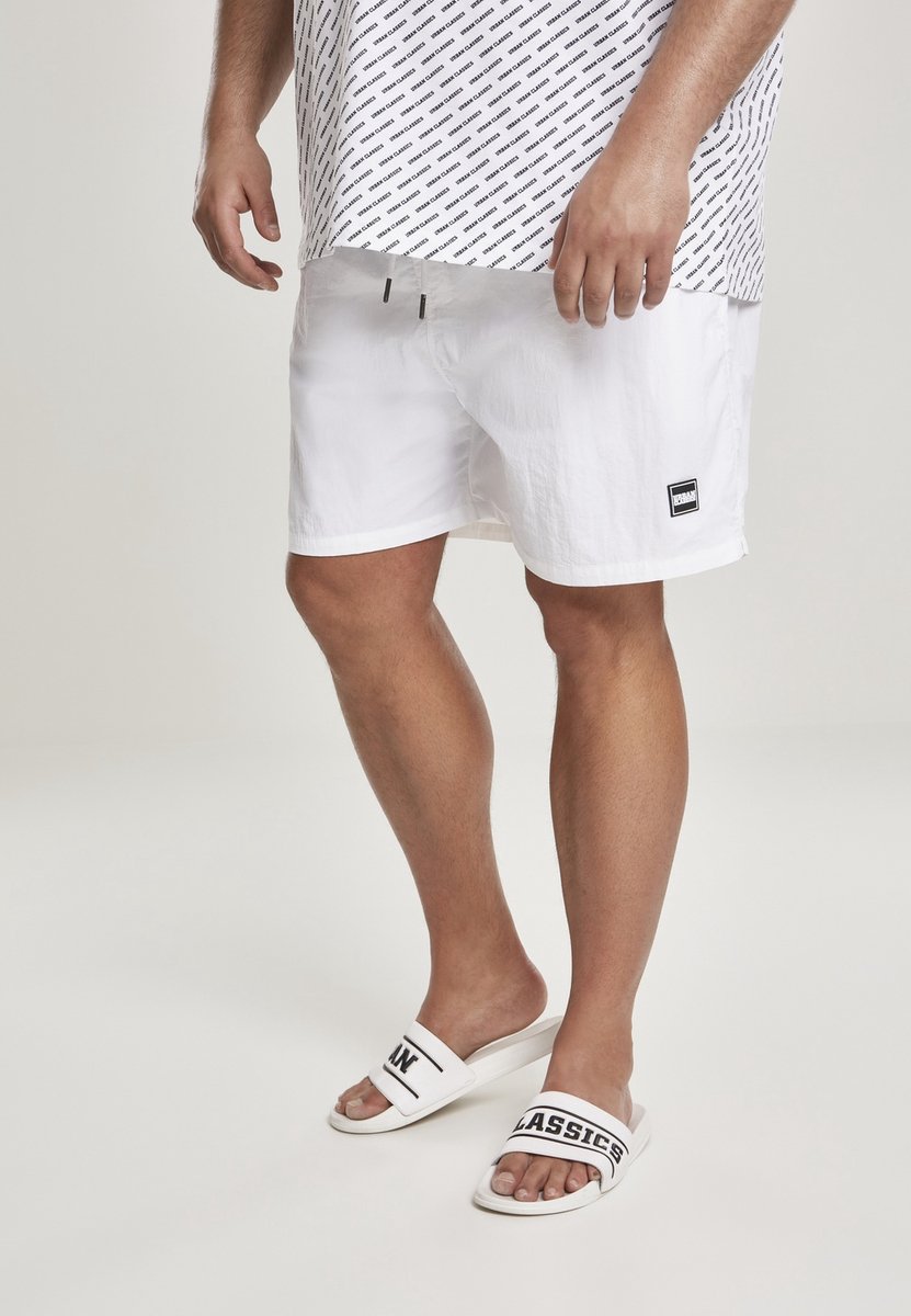 Urban Classics Block Zwemshorts 5XL Wit