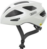 Fietshelm ABUS MACATOR MIPS pearl white M - 52-58 cm - wit - Geschikt voor gebruik op elektrische fietsen - stadsfietsen - 290 g